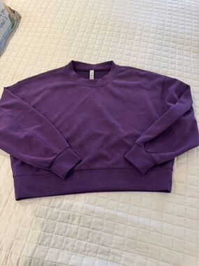 lululemon athletica Deep Purple Crewneck Tee